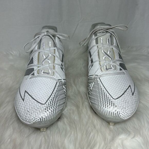 Adidas NWOT Adizero Afterburner 7 Pro White Metal Baseball Cleats Sz‎ 15 main image 7